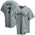 New York Yankees Mickey Mantle #7 2020 Mlb Light Grey Jersey Model A27373
