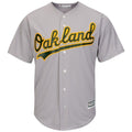 Oakland Athletics Majestic Official Cool Base Jersey Gray 2019