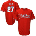 Aaron Nola Philadelphia Phillies Majestic Official Cool Base Player Jersey Scarlet 2019