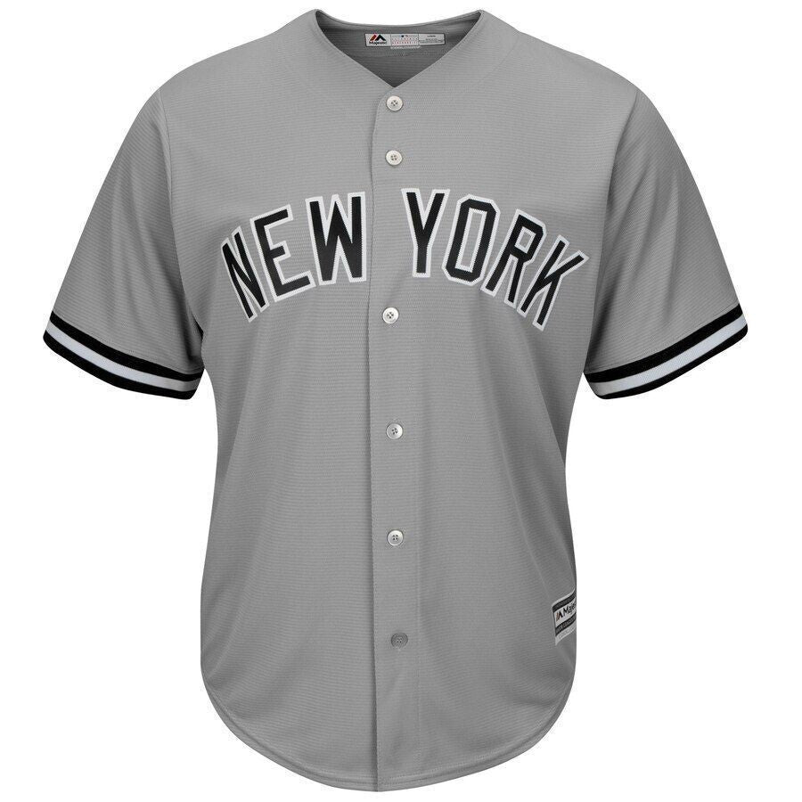 New York Yankees Majestic Official Cool Base Jersey Gray 2019