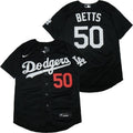 Los Angeles Dodgers Mookie Betts #50 2020 Mlb Black Jersey
