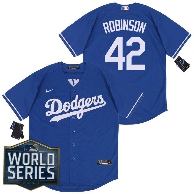Los Angeles Dodgers Jackie Robinson #42 2020 MLB Blue Jersey