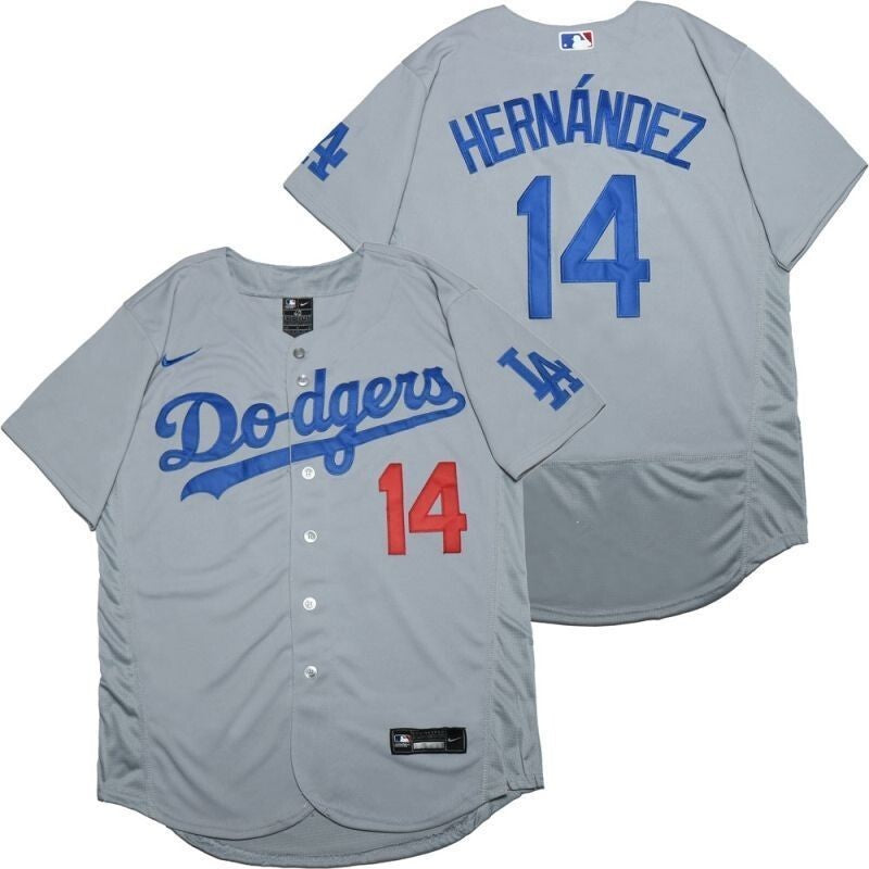 Los Angeles Dodgers Enrique Hernandez #14 2020 Mlb Silver Jersey