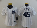 New York Yankees Gerrit Cole #45 2020 Mlb White Womens Jersey