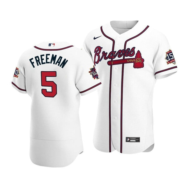 Atlanta Braves Freddie Freeman #5 2021 Mlb All-Star Game Patch Home Jersey White