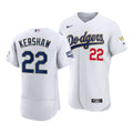 Los Angeles Dodgers Clayton Kershaw #22 2021 Gold Program Jersey White Gold