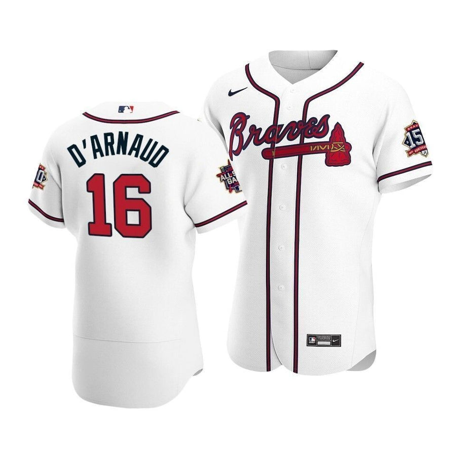 Atlanta Braves Travis D'Arnaud #16 2021 Mlb All-Star Game Patch Home Jersey White
