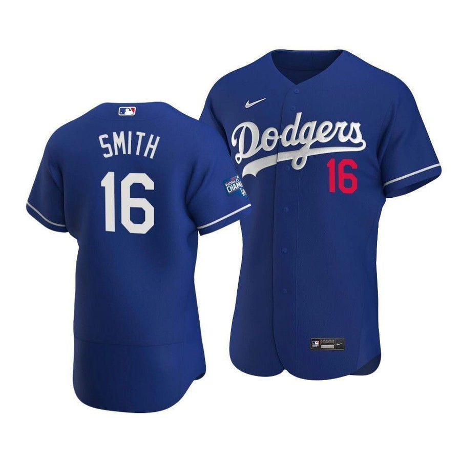 Men'S Los Angeles Dodgers Will Smith #16 2020 World Series Champions Alternate Jersey Royal