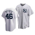 Men'S New York Yankees Andy Pettitte #46 Cooperstown Collection White Home Jersey
