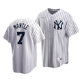 Men'S New York Yankees Mickey Mantle #7 Cooperstown Collection White Home Jersey