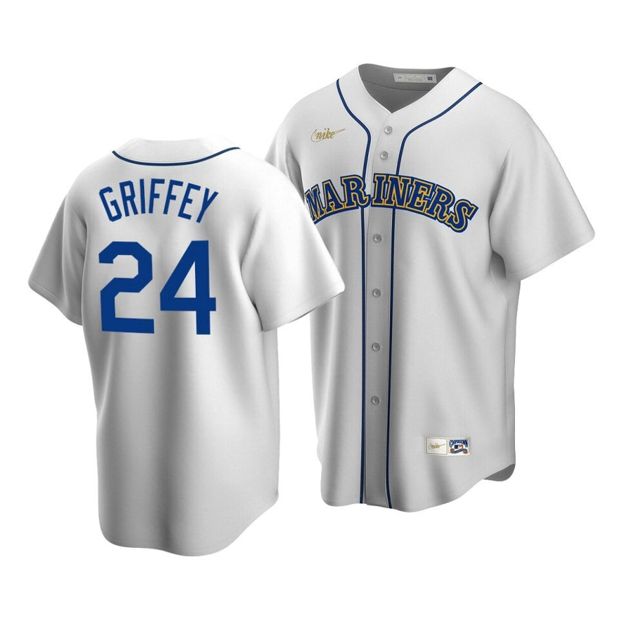 Men'S Seattle Mariners Ken Griffey Jr. #24 Cooperstown Collection White Home Jersey