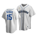 Men'S Seattle Mariners Kyle Seager #15 Cooperstown Collection White Home Jersey