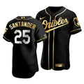 Men'S Baltimore Orioles Anthony Santander #25 Golden Edition Black Jersey