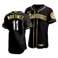 Men'S Seattle Mariners Edgar Martinez #11 Golden Edition Black Jersey