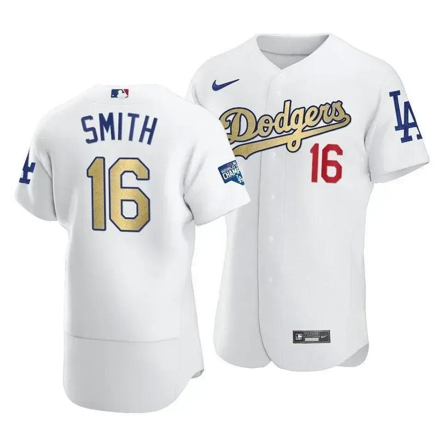 Los Angeles Dodgers Will Smith #16 2021 Gold Program Men Jersey