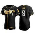 Gavin Lux Los Angeles Dodgers 2021 Gold Program #9 Jersey Black Golden