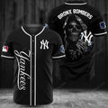 New York Yankees BronX Bombers Skull baseball Jersey shirt