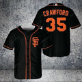 Mens Brandon Crawford 35 San Francisco Giants MLB All Over Print Baseball Jersey