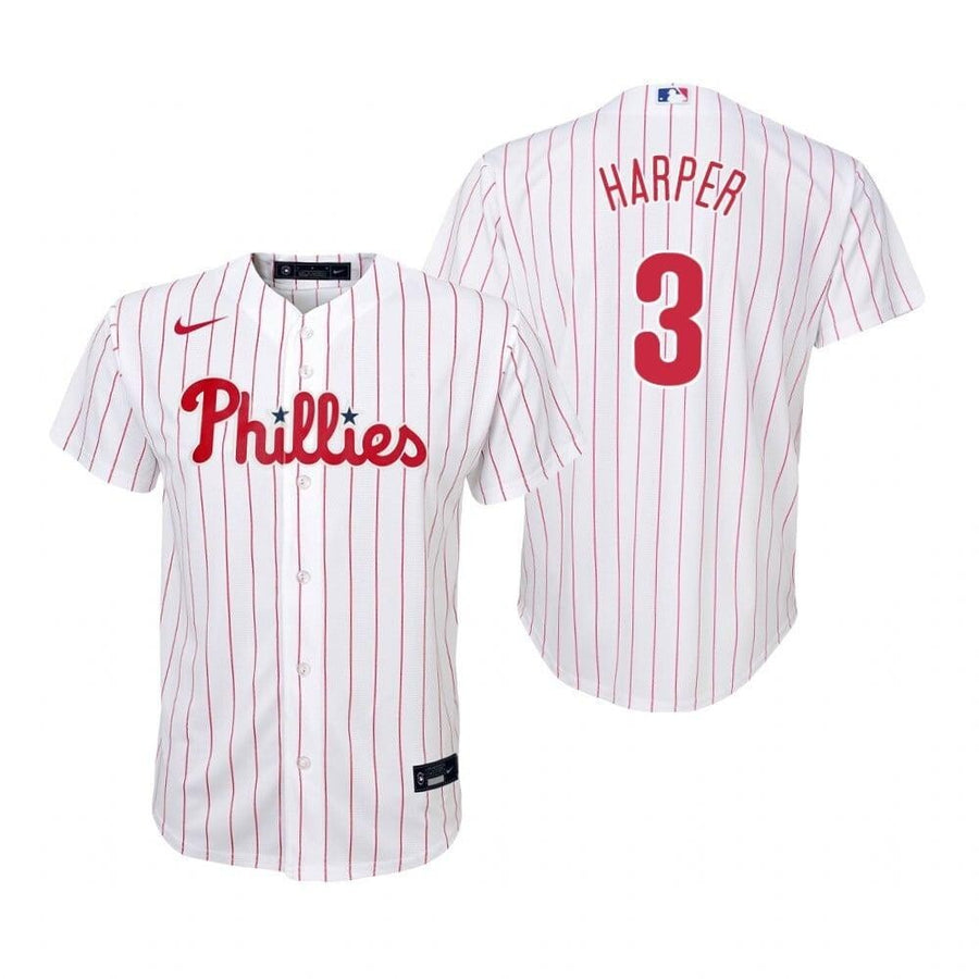Philadelphia Phillies #3 Bryce Harper 2020 Home White Jersey Gift For Phillies Fans