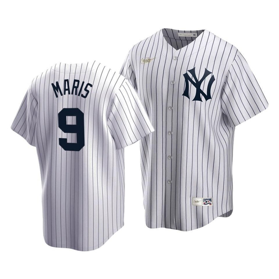 MenS New York Yankees Roger Maris #9 Cooperstown Collection White Home Jersey