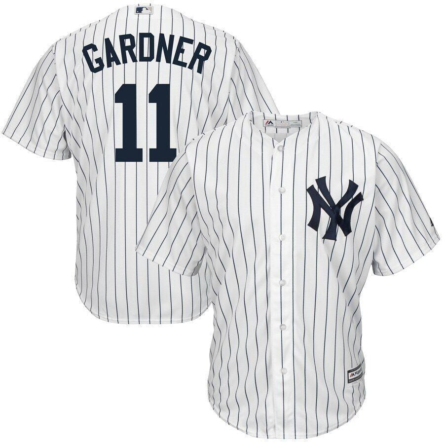 Brett Gardner New York Yankees Majestic Cool Base Player Jersey White 2019