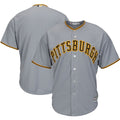 MenS Majestic Gray Pittsburgh Pirates Team Official Jersey