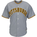 MenS Majestic Gray Pittsburgh Pirates Team Official Jersey