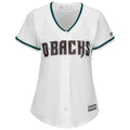 WomenS Majestic White/Teal Arizona Diamondbacks Cool Base Jersey