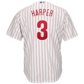 MenS Bryce Harper White Philadelphia Phillies Big & Tall Replica Player Jersey