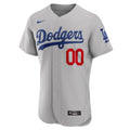 Los Angeles Dodgers Nike Replica Replica Replica Alternate Custom Patch Jersey - Gray