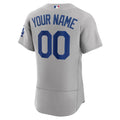 Los Angeles Dodgers Nike Replica Replica Replica Alternate Custom Patch Jersey - Gray