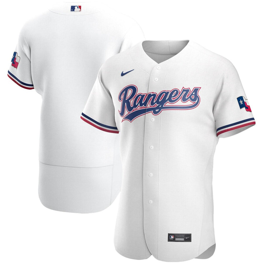 Texas Rangers Nike Replica Replica Replica Home Team Logo Jersey - White