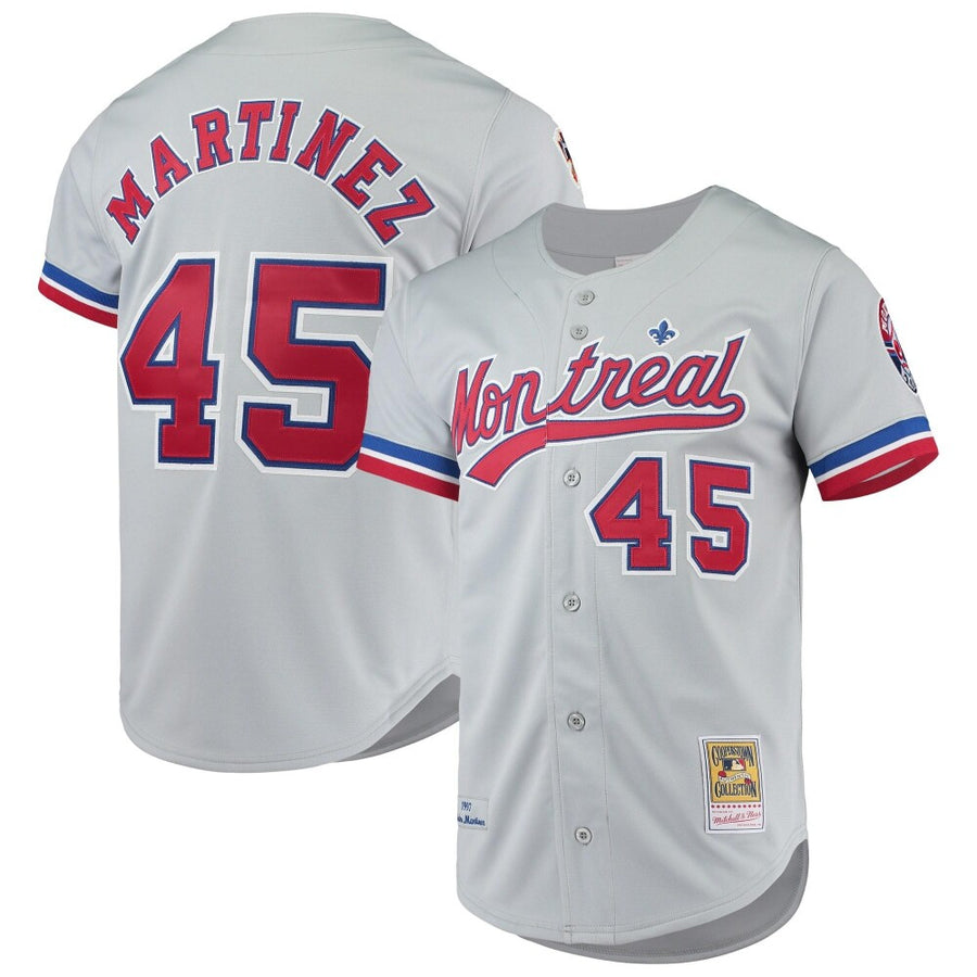 Pedro Martinez Montreal Expos Mitchell & Ness Cooperstown Collection Jersey - Gray