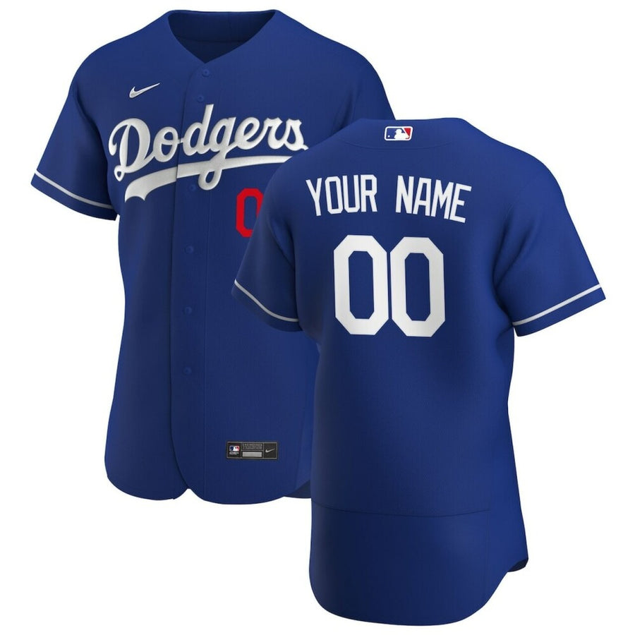 Men'S Los Angeles Dodgers Royal Alternate Custom Patch Baseball Jersey Mlb Baseball Jersey95