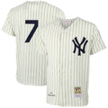 Mens New York Yankees Mickey Mantle Mitchell & Ness Cream Mlb Baseball Jersey Mlb Baseball Jersey1249